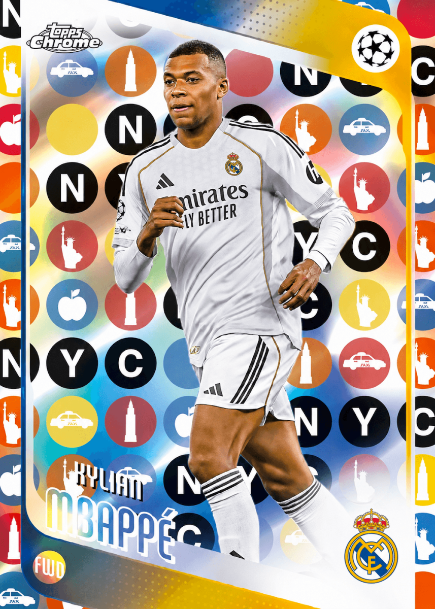 2025-26 Topps Chrome UEFA Club Competitions Soccer Fanatics Fest NYC Edition Hobby Box (Fanatics Fest Refractors)