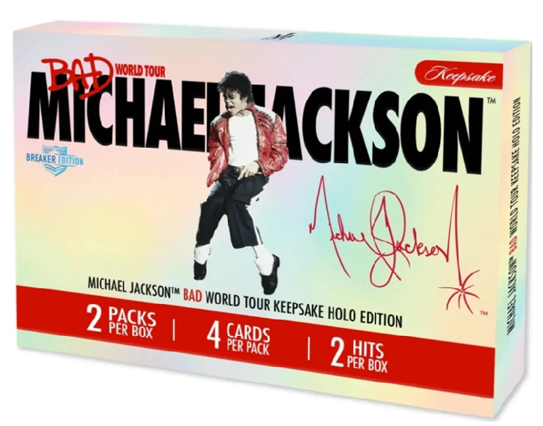 2025 Super Break Michael Jackson Bad World Tour Keepsake Holo Breaker Box