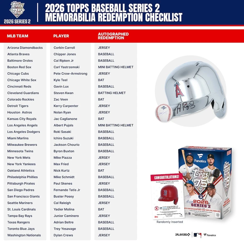 2026 Topps Series 2 Baseball Fanatics Fest NYC Edition Blaster Box (Fanatics Fest Refractors)