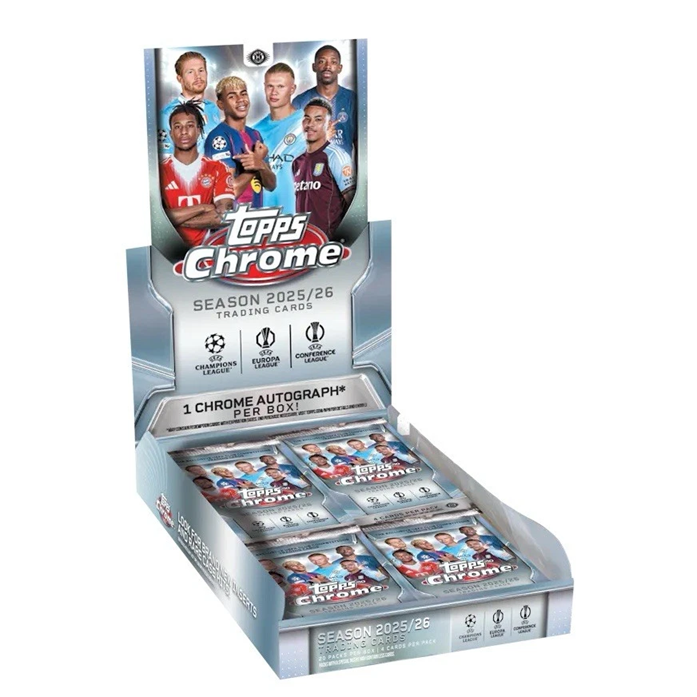 2025-26 Topps Chrome UEFA Club Competitions Soccer Fanatics Fest NYC Edition Hobby Box (Fanatics Fest Refractors)